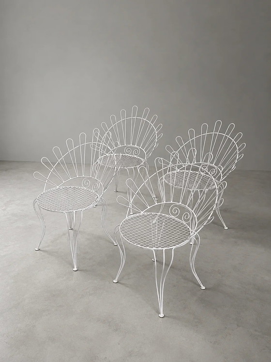 Set da pranzo da giardino in ferro battuto, Italia 1960 – Glass, Italian Design (photo 5 of 7)