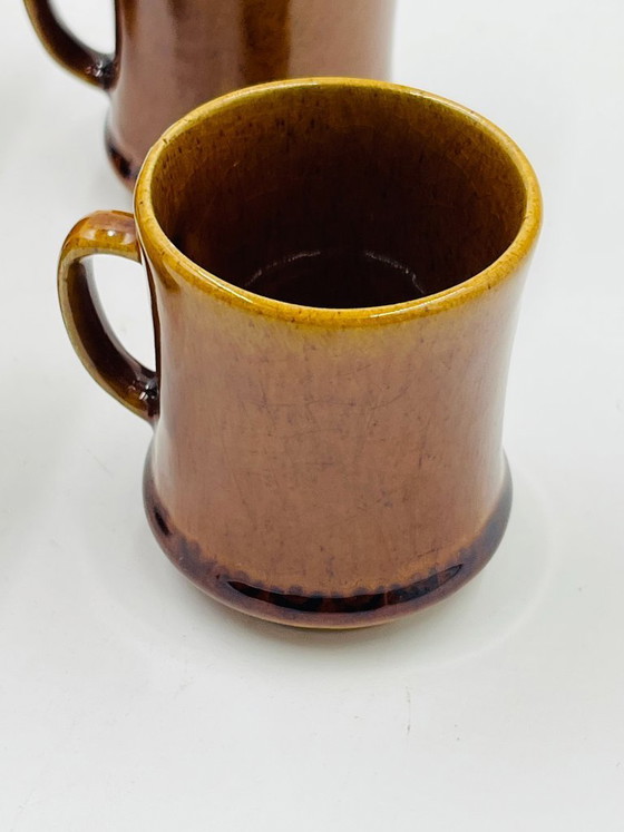 Image 1 of Set 4 Tazzine Espresso Deco Hälsingborg Bari 15/1 Marrone