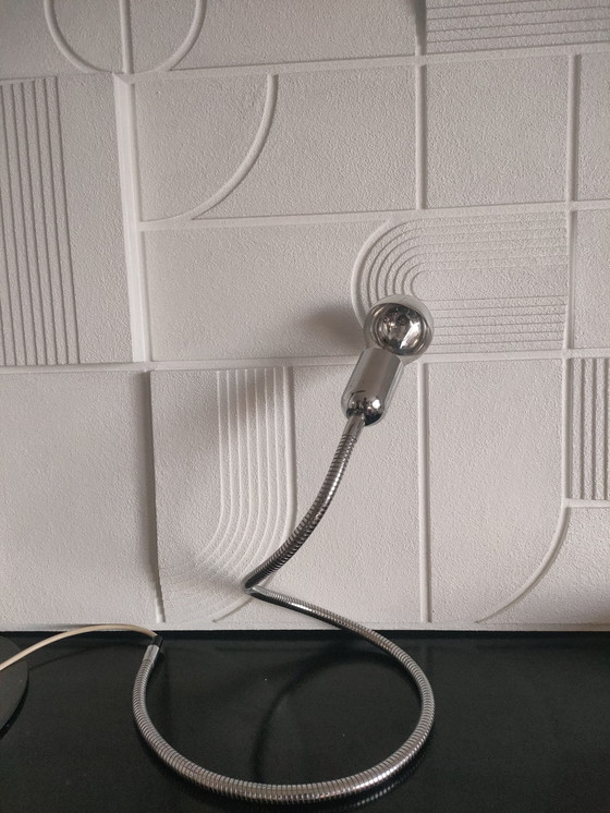 Image 1 of Vintage design snake chroom tafellamp 