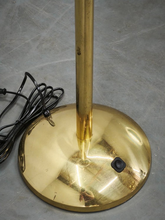 Lampada da terra Kamenicky Senov in vetro a bolle e ottone anni '70 – Lampade da terra, Brass (photo 6 of 10)