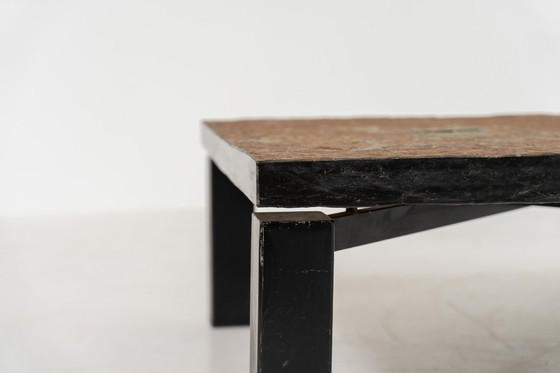 Image 1 of Brutalistischer Couchtisch aus norwegischem Schiefer, 1970er Jahre