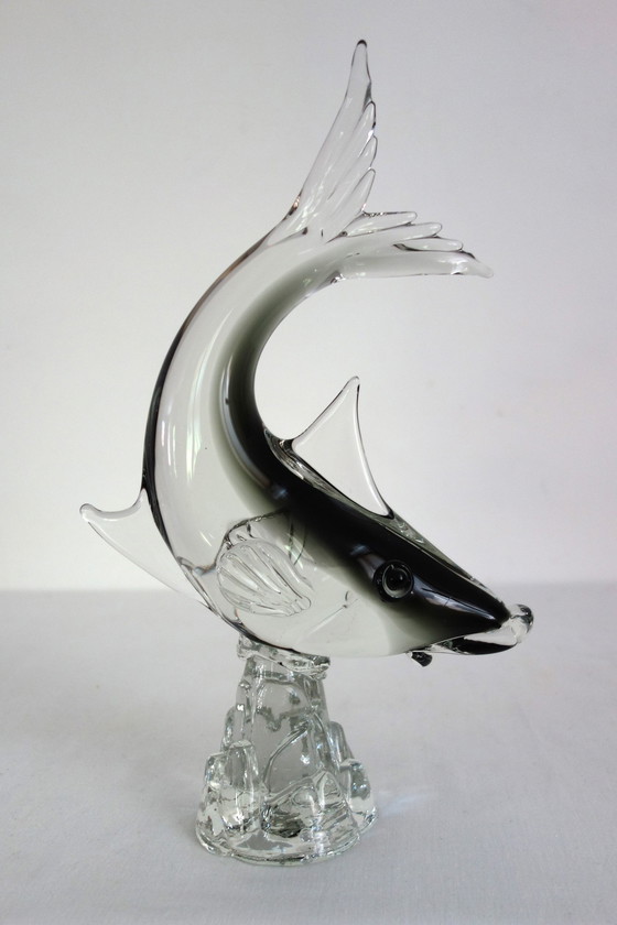 Image 1 of 2 grandi pesci in vetro di Murano di G. Campanella, Italia, anni '60