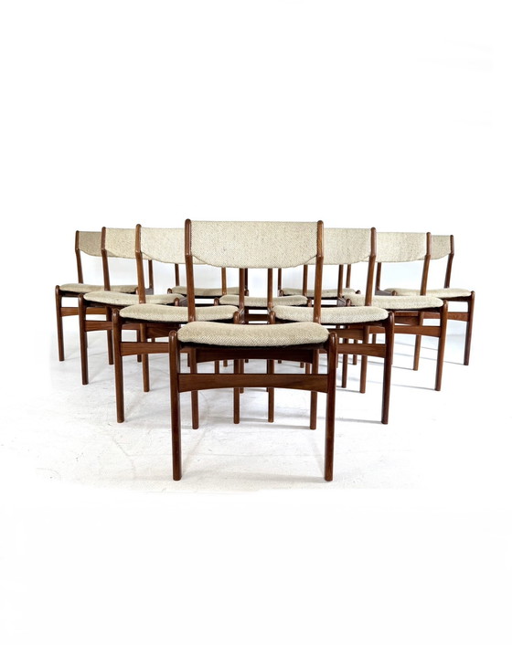 Image 1 of 10x vintage dining chair, Erik Buch '60