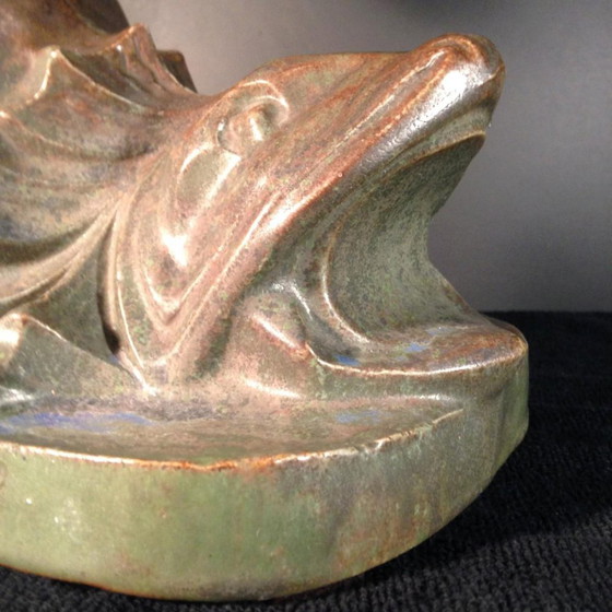 Art Deco Fisch-Obstschale aus Bouffioulx-Sandstein von Roger Guérin, 1925 – Geschirr (photo 4 of 13)