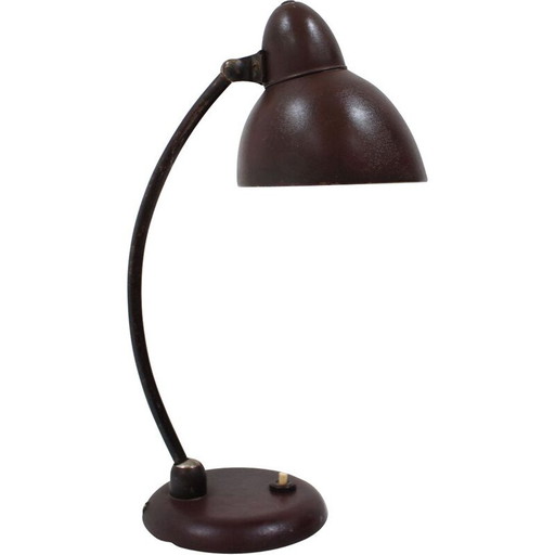 Vintage art-deco metal lamp by František Anýž, Czechoslovakia 1930