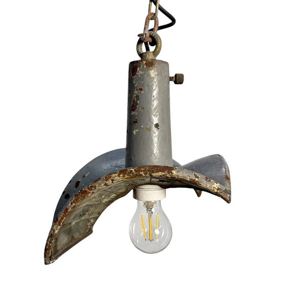 Image 1 of Suspension industrielle vintage n° 2 par Esla avec miroirs
