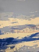 Screen printing on heavy paper Henk van der Vet landing
