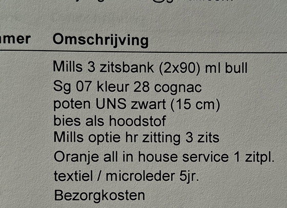 Image 1 of Three-seater sofa