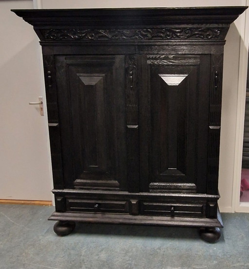 Armoire à pain antique armoire murale bibliothèque armoire noire