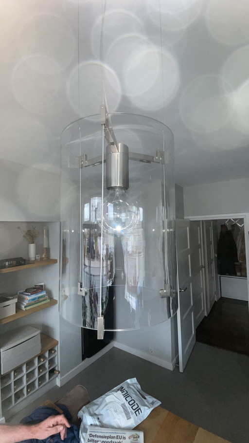 Two Glass Designer Pendant Lamps