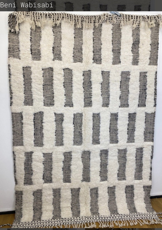 Image 1 of Beni Ourain carpet 3/2m Zanafi Designer 