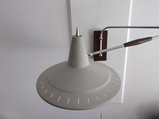 Image 1 of Lampada a gomito con paralume Panama - Willem van Doorn - Vintage