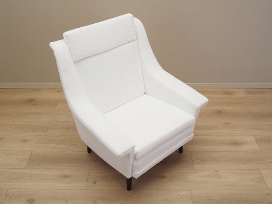 Image 1 of White armchair, Danish design, 1970s, production: Denmark