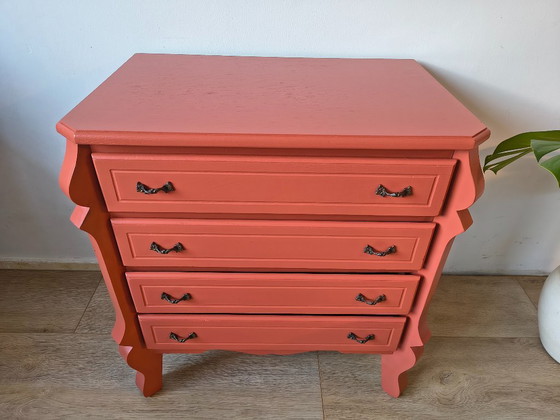 Commode en terre cuite / Commode vintage – Buffet bas, Wood (photo 4 of 7)