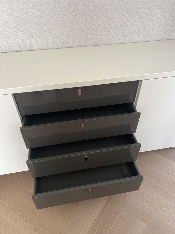 Luxury Design Sideboard – Now Time – High‑Gloss Finish – Wood (photo 5 of 7)