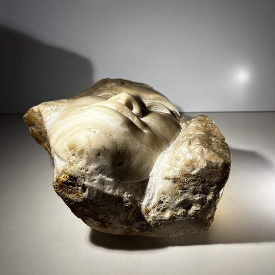 Georg Glaser, Woman's Face Sculpture, 1980s, Marble – Art Deco (photo 13 of 14)