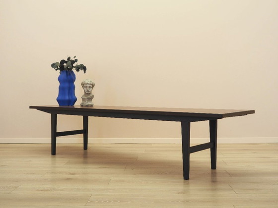 Sideboard aus Palisanderholz auf schwarzem Gestell, furnierte Platte, dänisches Design aus den 1970er Jahren (photo 3 of 12)