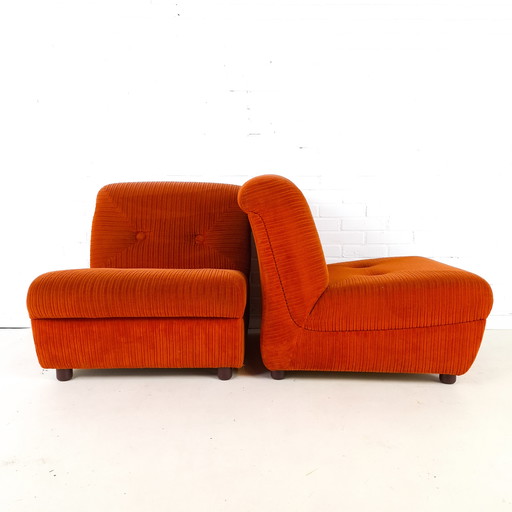 2x vintage fauteuil