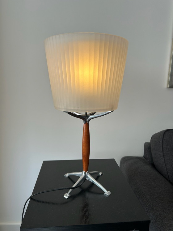 Set: 2 Artemide Orione Table lamps by Rodolfo Dordoni Italy, Aluminium, polished steel, Creme (photo 3 of 11)