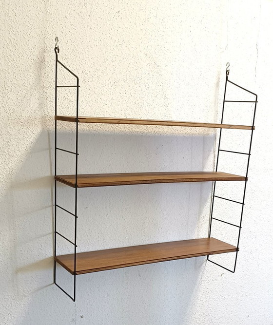 Image 1 of Perchero de pared de los años 50 con tres estantes