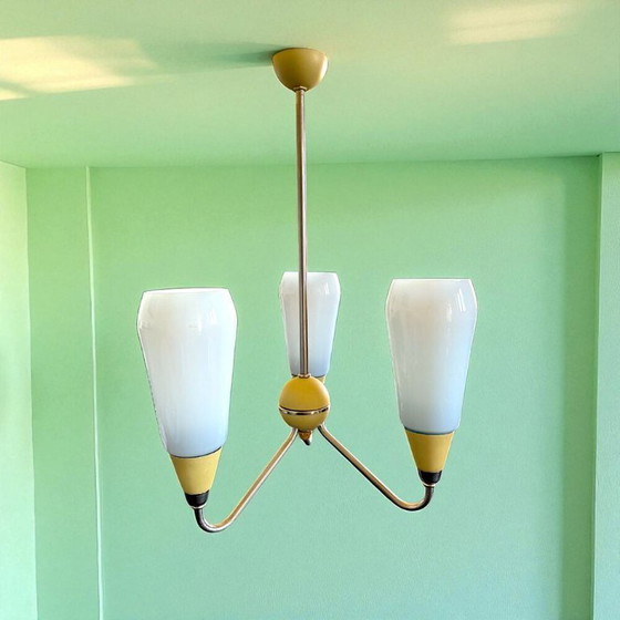Image 1 of Mid Century Modern 3-light chandelier 