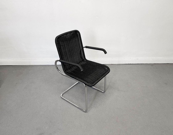 1/2 Tecta D41 Chair Wicker black Bauhaus – Armchairs, Chrome (photo 6 of 12)