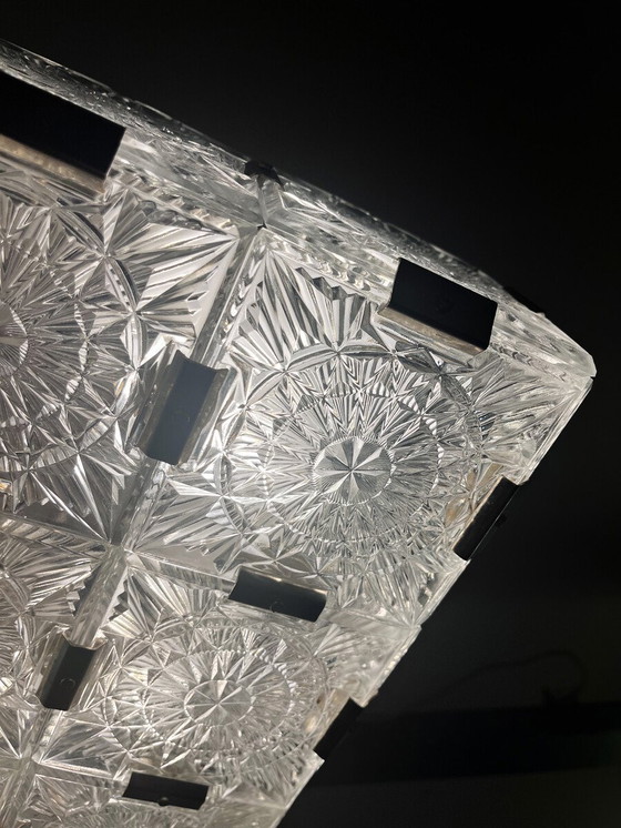 Image 1 of Mid-Century Glass Chandelier by Kamenicky Senov, Czech Republic, 1960s - 10 Available