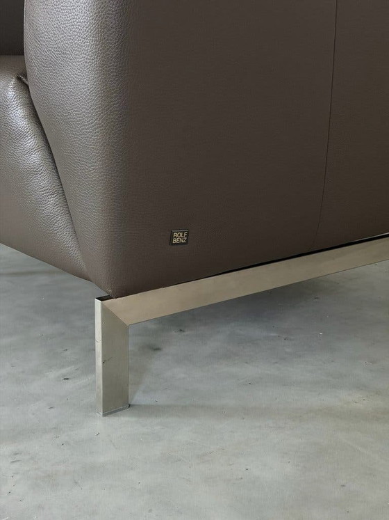 Poltrona Rolf Benz Linea - pelle marrone tortora – Poltrone, polished steel (photo 9 of 9)