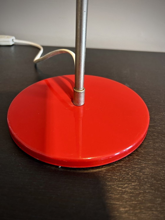 Image 1 of 2 Vintage Schreibtischlampen Rot Pop