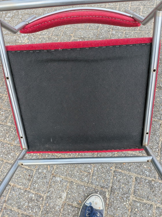 Originele Martin Visser SB 07 Barkruk voor 't Spectrum - Rood – Barkrukken, Wool, rvs (photo 11 of 13)