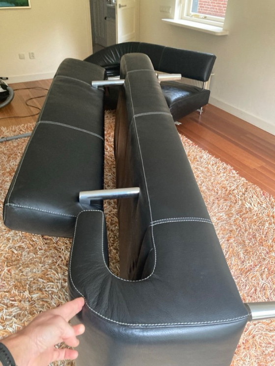 Image 1 of Vol de Rêve van Leolux; hoekbank, kussens en hocker.