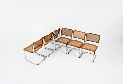 Dining Chairs Style B32 by Marcel Breuer, Set of 6
