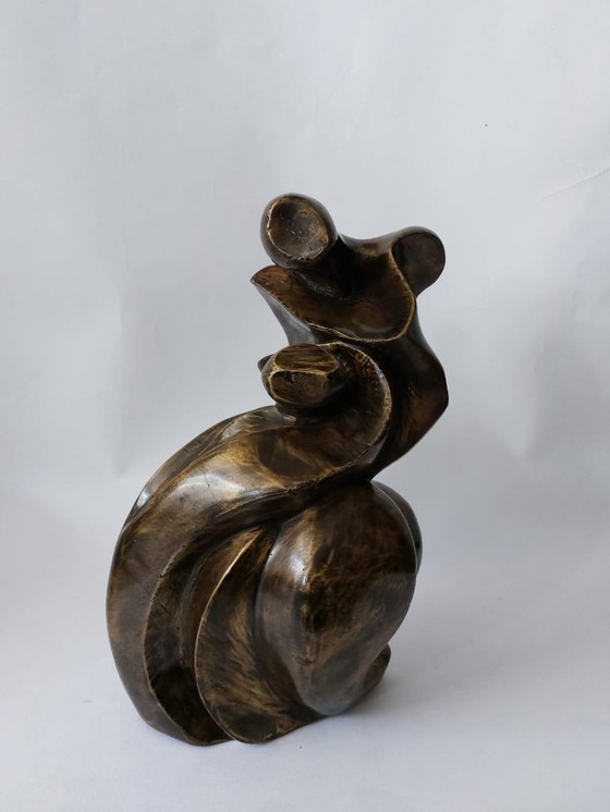 Image 1 of scultura astratta in legno