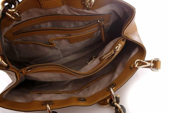 Image 1 of Borsa tote in pelle marrone Michael Kors