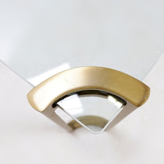 Image 1 of Table basse carrée Peter Ghyczy - Années 1970 - Style Hollywood Regency