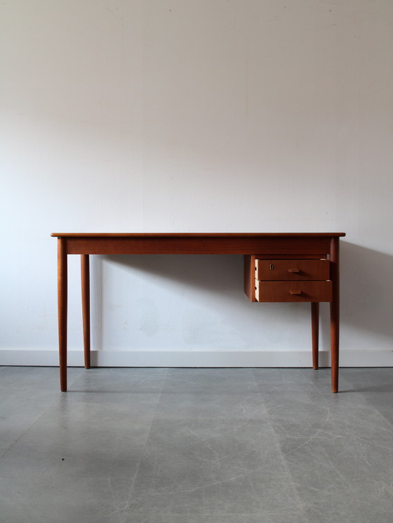 Image 1 of Vintage Danish minimalist teak desk