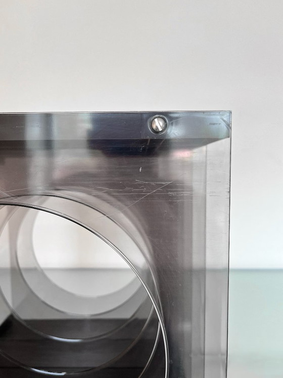 Image 1 of Boîtier de disque vinyle vintage en plexiglas, style Space Age