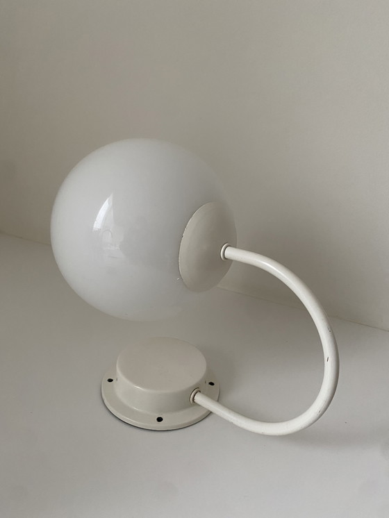 Image 1 of Applique murale IKEA Spage Age blanche - globe - Vintage