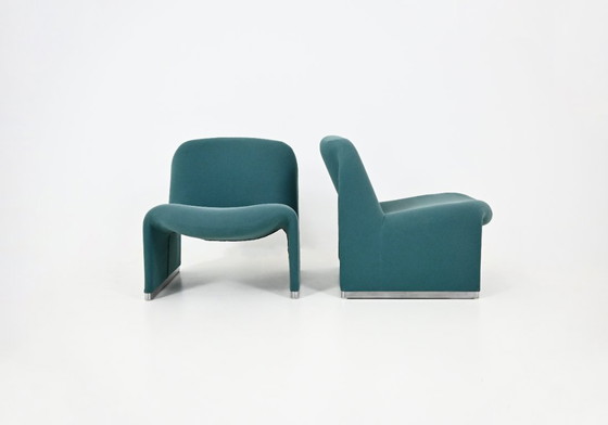 Sedie Alky di Giancarlo Piretti per Anonima Castelli, anni '70, Set di 2 – Poltrone, Textile, Aluminium (photo 8 of 11)