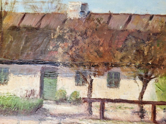 Original Double-Sided Oil Painting - Mid-Century – Paintings & Drawings, Canvas (photo 11 of 12)