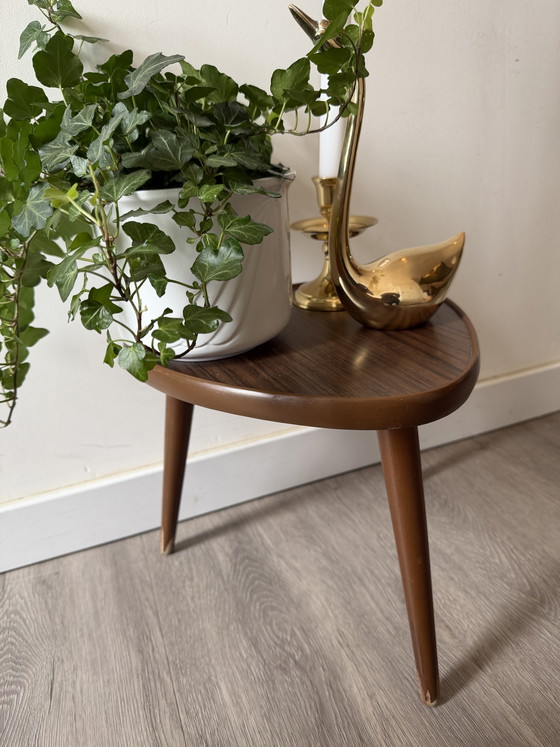 Image 1 of 1970s triangular plant table
