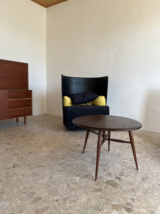 Image 1 of 2x Originele "Zanotta Campo 1984" loungestoel met hoge rugleuning van De Pas D'Urbino Lomazzi!!