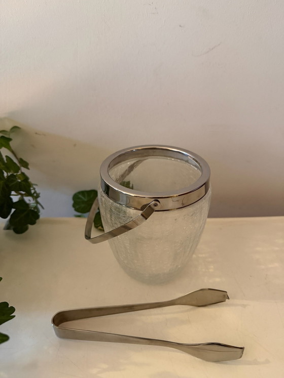 WMF Barware ice bucket with tongs, Table accessories, Glass, Metal, Transparent (photo 3 of 6)