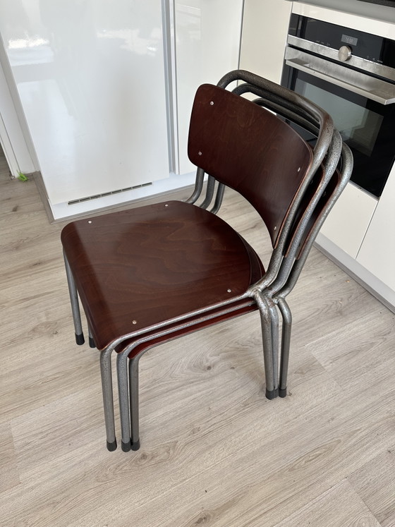 Image 1 of 3x TU Gispen Delft stoelen