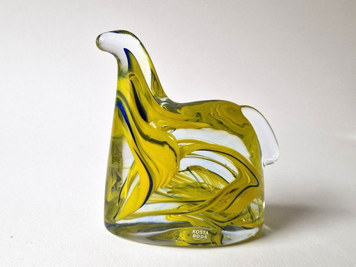 Kosta Boda - Cheval suédois par Anna Ehrner