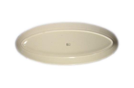 Cream-colored oval Gien earthenware dish, 1970s, Made in France – Tableware, Ceramic (photo 2 of 7)