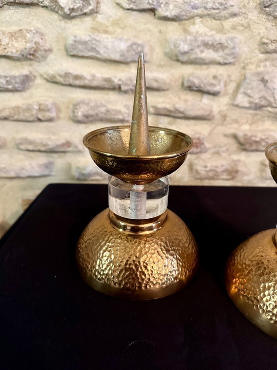 Image 1 of PAIRE DE PIQUE CIERGE ART DECO