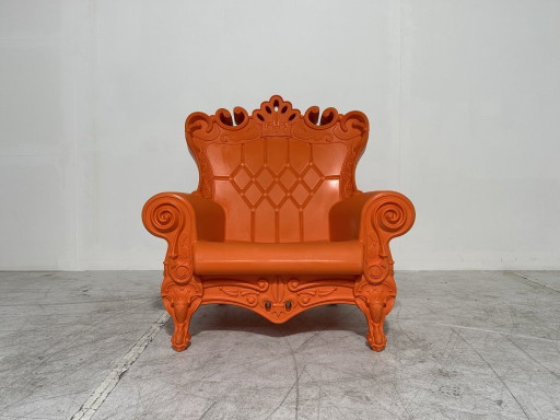 2x Slide Queen Of Love Armchairs - Moro & Pigatti - Set of 2 - Orange - Indoor & Outdoor – fauteuils, Plastic (photo 2 of 7)
