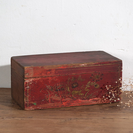 Antique garnet red oriental case (c.1900) #36 – Storage cabinet (photo 4 of 40)