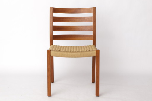 1 de 2 Chaise Niels O. Møller Modèle 408 Teck Chaise de salle à manger danoise du milieu du siècle dernier